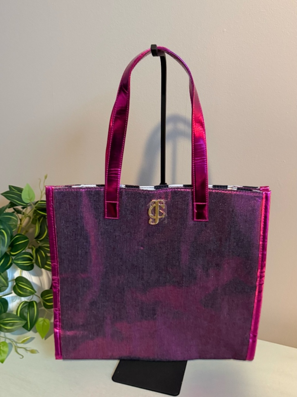 Juicy Couture Purple metallic tote